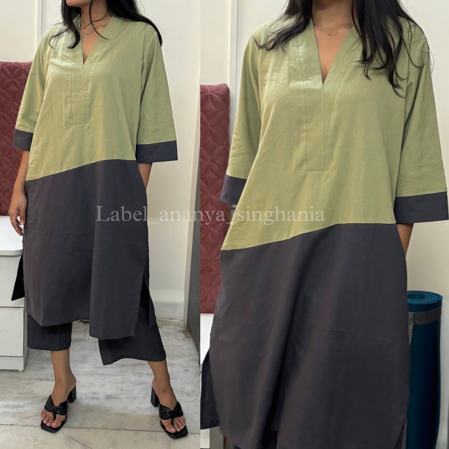 HALF N HALF CO-ORDS (kurta set)