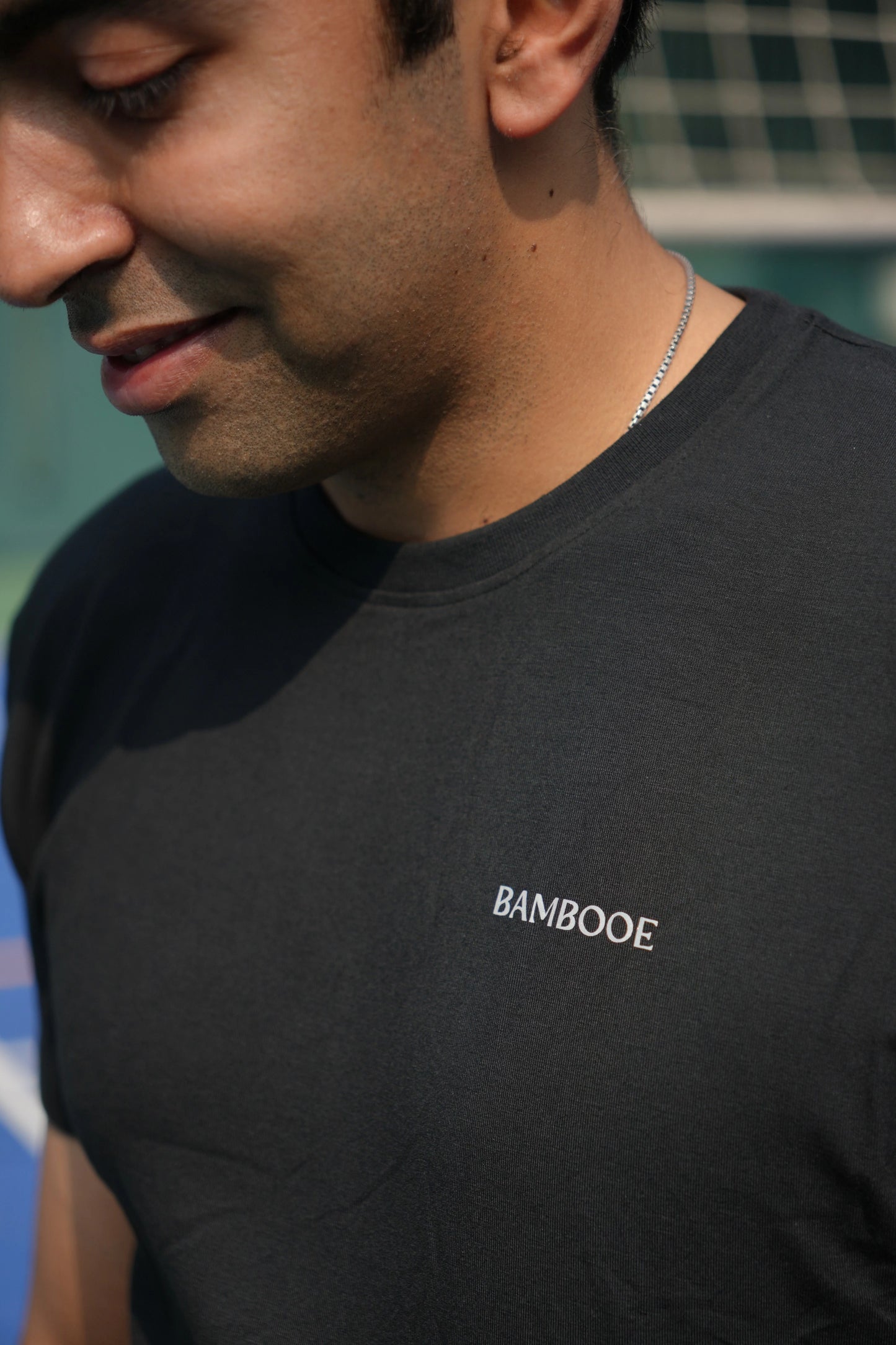 Bambooe Black Half Sleeve T-Shirt