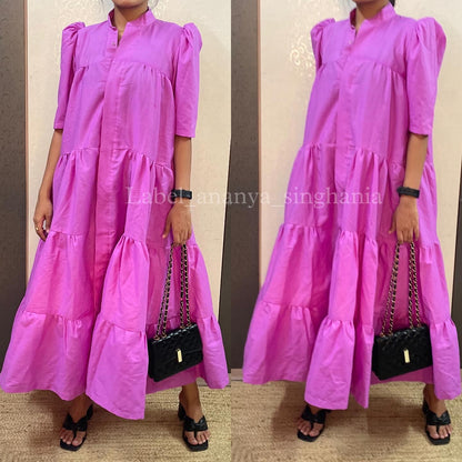 FOUR TIER SHIRT DRESS