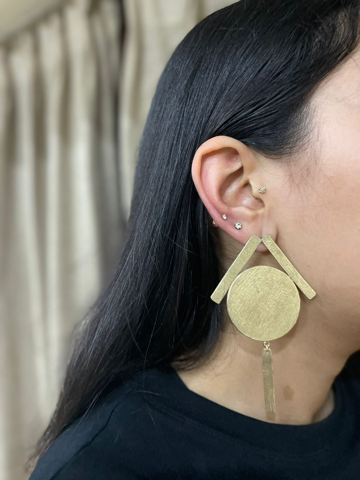 04 PURE BRASS EARINGS