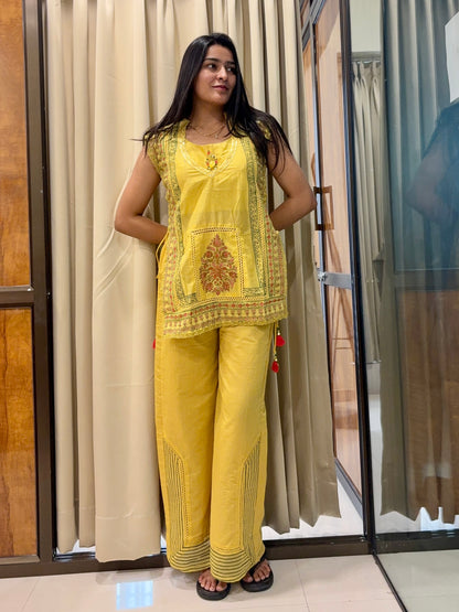 Yellow Bustier Co-ords