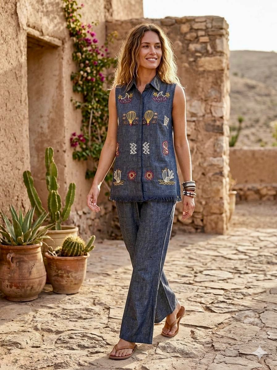 Denim Hot Air Balloon