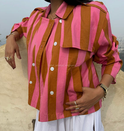 Crop Trench Jacket