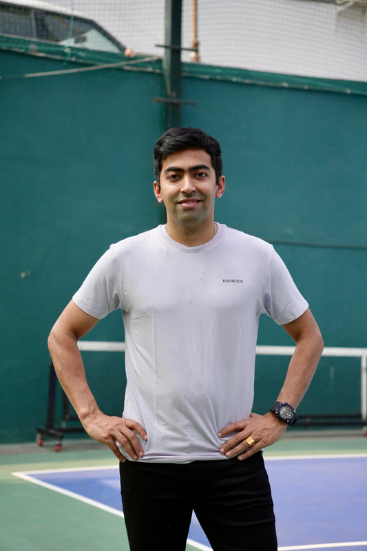 Bambooe Lavender Half Sleeve T-Shirt