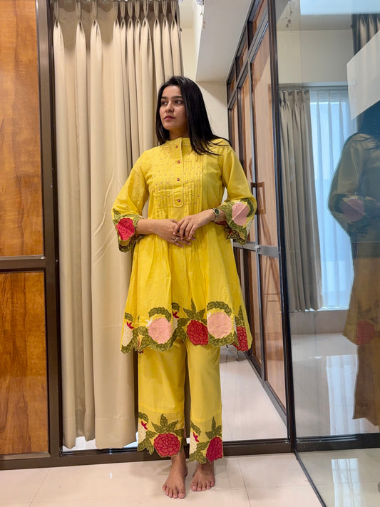 Yellow Floral Co-ords