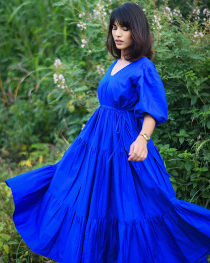 BLUE TIER DRESS